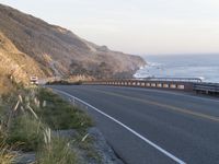 Dawn in California, USA: A Coastal Road