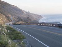 Dawn in California, USA: A Coastal Road