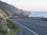 Dawn in California, USA: A Coastal Road