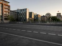 Dawn in the City: Road and Asphalt in Berlin