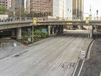 Dawn City Skyline with Roads and Bridges