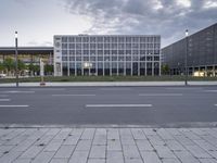 Cityscape of Berlin at Dawn with Modern Architecture and Corporate Headquarters