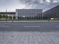 Cityscape of Berlin at Dawn with Modern Architecture and Corporate Headquarters