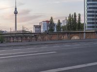 Cityscape of Berlin at Dawn with Modern Architecture and Skyscrapers