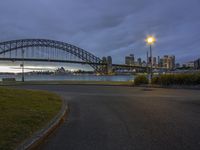 Dawn Cityscape: A Serene View of the Ocean