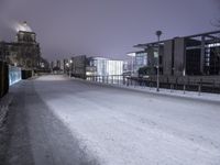 Dawn Cityscape with Water Reflection