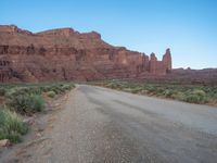 Dawn with Clear Sky: The Fisher Towers in Utah