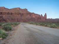 Dawn with Clear Sky: The Fisher Towers in Utah