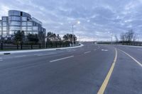 Dawn Sky and Clouds Over a Highway in Markham