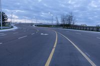 Dawn Sky and Clouds Over a Highway in Markham