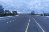 Dawn Sky and Clouds Over a Highway in Markham