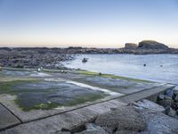 Dawn over Coastal City in Europe