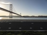 Dawn Over the Coastal City of Lisbon, Portugal