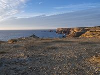 Dawn Coastal Landscape in Portugal: Beach Bliss