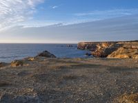 Dawn Coastal Landscape in Portugal: Beach Bliss