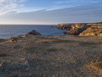 Dawn Coastal Landscape in Portugal: Beach Bliss