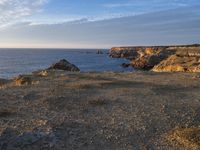 Dawn Coastal Landscape in Portugal: Beach Bliss