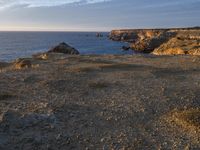 Dawn Coastal Landscape in Portugal: Beach Bliss