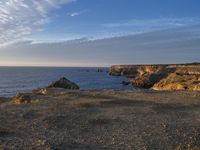 Dawn Coastal Landscape in Portugal: Beach Bliss