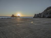 Dawn over Coastal Waters in Portugal, Europe