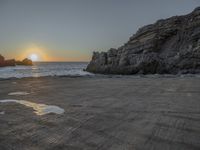 Dawn over Coastal Waters in Portugal, Europe