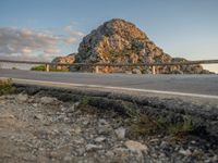 Dawn Curved Road in Majorca, Spain