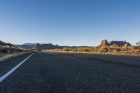 Dawn Desert Highway Mountain Landscape 002