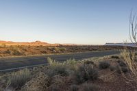 Dawn in the Desert: A Clear Sky Over a Vast Landscape