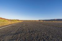Dawn Desert Road under Clear Sky HDRi Maps and Backplates