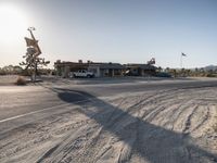 Dawn Over Desert Road in Los Angeles, California