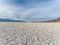 a cloudy day at the racetrack at death valley national park, california, usa photo by matt bremmer