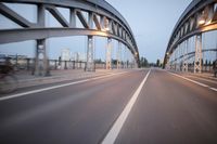 Dawn in Frankfurt, Germany - Urban Transportation Infrastructure