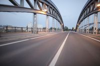 Dawn in Frankfurt, Germany - Urban Transportation Infrastructure