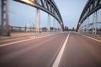 Dawn in Frankfurt, Germany - Urban Transportation Infrastructure