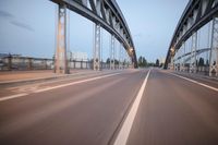 Dawn in Frankfurt, Germany - Urban Transportation Infrastructure