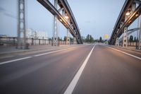 Dawn in Frankfurt, Germany - Urban Transportation Infrastructure