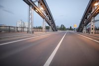 Dawn in Frankfurt, Germany - Urban Transportation Infrastructure