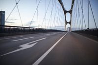 Dawn in Frankfurt: Urban Landscape with Bridge and Highway