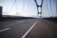 Dawn in Frankfurt: Urban Landscape with Bridge and Highway
