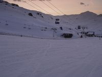 Dawn in the French Alps: Winter Landscape 002