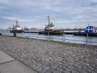 Dawn in Hamburg, Germany: Open Space by the Sea