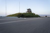 Dawn on the Highway: A Beautiful Asphalt Road Surface