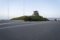 Dawn on the Highway: A Beautiful Asphalt Road Surface