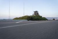 Dawn on the Highway: A Beautiful Asphalt Road Surface