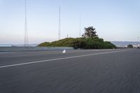 Dawn on the Highway: A Beautiful Asphalt Road Surface