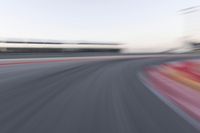 Dawn on the Highway: Straight Road Lined with Asphalt