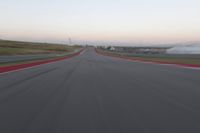 Dawn Highway Landscape: A Glimpse into the Clear Sky