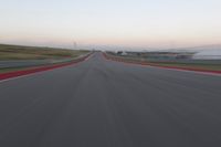 Dawn Highway Landscape: A Glimpse into the Clear Sky