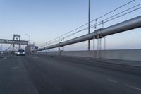 Dawn Highway with Motion Blur and Clear Sky