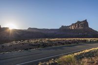 Dawn on the Highway: A Mountain Landscape